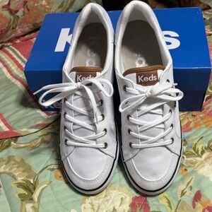Keds Classic White Lace-Up Sneakers